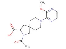 2-acetyl-8-(3-methoxy-2-pyrazinyl)-2,8-diazaspiro[4.5]decane-3-carboxylic acid