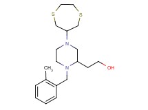 2-[4-(1,4-dithiepan-6-yl)-1-(2-methylbenzyl)-2-piperazinyl]ethanol