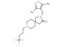 2-[(3,5-dimethylisoxazol-4-yl)methyl]-8-(4,4,4-trifluorobutyl)-2,8-diazaspiro[4.5]decan-3-one