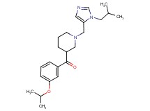 {1-[(1-isobutyl-1H-imidazol-5-yl)methyl]piperidin-3-yl}(3-isopropoxyphenyl)methanone
