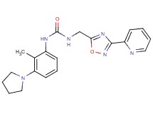 N-(2-methyl-3-pyrrolidin-1-ylphenyl)-N'-[(3-pyridin-2-yl-1,2,4-oxadiazol-5-yl)methyl]urea