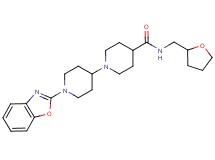 1'-(1,3-benzoxazol-2-yl)-N-(tetrahydro-2-furanylmethyl)-1,4'-bipiperidine-4-carboxamide