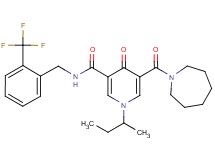 5-(1-azepanylcarbonyl)-1-sec-butyl-4-oxo-N-[2-(trifluoromethyl)benzyl]-1,4-dihydro-3-pyridinecarboxamide