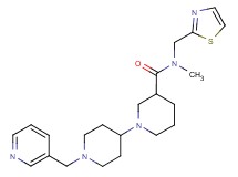 N-methyl-1'-(pyridin-3-ylmethyl)-N-(1,3-thiazol-2-ylmethyl)-1,4'-bipiperidine-3-carboxamide