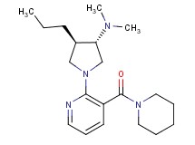 (3S*,4R*)-N,N-dimethyl-1-[3-(1-piperidinylcarbonyl)-2-pyridinyl]-4-propyl-3-pyrrolidinamine