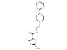 2,4-dimethyl-N-[2-(4-pyrimidin-2-ylpiperazin-1-yl)ethyl]-1,3-thiazole-5-carboxamide
