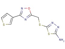 5-({[3-(3-thienyl)-1,2,4-oxadiazol-5-yl]methyl}thio)-1,3,4-thiadiazol-2-amine