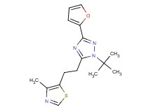 1-tert-butyl-3-(2-furyl)-5-[2-(4-methyl-1,3-thiazol-5-yl)ethyl]-1H-1,2,4-triazole