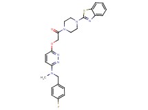 6-{2-[4-(1,3-benzothiazol-2-yl)-1-piperazinyl]-2-oxoethoxy}-N-(4-fluorobenzyl)-N-methyl-3-pyridazinamine