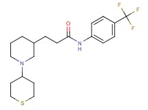 3-[1-(tetrahydro-2H-thiopyran-4-yl)-3-piperidinyl]-N-[4-(trifluoromethyl)phenyl]propanamide