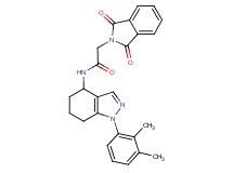 N-[1-(2,3-dimethylphenyl)-4,5,6,7-tetrahydro-1H-indazol-4-yl]-2-(1,3-dioxo-1,3-dihydro-2H-isoindol-2-yl)acetamide