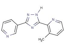 3-methyl-2-(3-pyridin-3-yl-1H-1,2,4-triazol-5-yl)pyridine