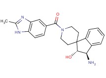 (2R*,3R*)-3-amino-1'-[(2-methyl-1H-benzimidazol-5-yl)carbonyl]-2,3-dihydrospiro[indene-1,4'-piperidin]-2-ol