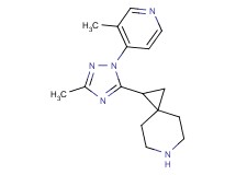 1-[3-methyl-1-(3-methyl-4-pyridinyl)-1H-1,2,4-triazol-5-yl]-6-azaspiro[2.5]octane hydrochloride