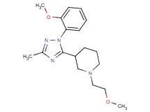 1-(2-methoxyethyl)-3-[1-(2-methoxyphenyl)-3-methyl-1H-1,2,4-triazol-5-yl]piperidine