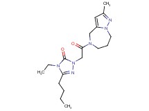 5-butyl-4-ethyl-2-[2-(2-methyl-7,8-dihydro-4H-pyrazolo[1,5-a][1,4]diazepin-5(6H)-yl)-2-oxoethyl]-2,4-dihydro-3H-1,2,4-triazol-3-one