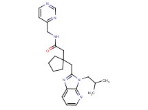 2-{1-[(3-isobutyl-3H-imidazo[4,5-b]pyridin-2-yl)methyl]cyclopentyl}-N-(pyrimidin-4-ylmethyl)acetamide