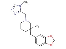 3-(1,3-benzodioxol-5-ylmethyl)-3-methyl-1-[(4-methyl-4H-1,2,4-triazol-3-yl)methyl]piperidine