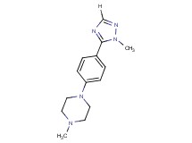 1-methyl-4-[4-(1-methyl-1H-1,2,4-triazol-5-yl)phenyl]piperazine