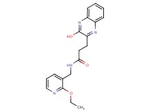 N-[(2-ethoxy-3-pyridinyl)methyl]-3-(3-hydroxy-2-quinoxalinyl)propanamide