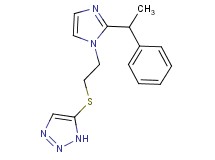5-({2-[2-(1-phenylethyl)-1H-imidazol-1-yl]ethyl}thio)-1H-1,2,3-triazole