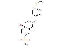 (4aR*,8aR*)-2-(methylsulfonyl)-7-[4-(methylthio)benzyl]octahydro-2,7-naphthyridin-4a(2H)-ol