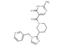 2-methyl-5-({3-[1-(pyridin-3-ylmethyl)-1H-imidazol-2-yl]piperidin-1-yl}carbonyl)pyrimidin-4(3H)-one