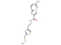 6-methyl-N-(2-{2-[(methylthio)methyl]-1,3-thiazol-4-yl}ethyl)imidazo[1,2-a]pyridine-2-carboxamide