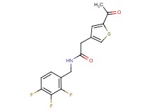 2-(5-acetyl-3-thienyl)-N-(2,3,4-trifluorobenzyl)acetamide