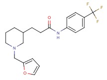 3-[1-(2-furylmethyl)-3-piperidinyl]-N-[4-(trifluoromethyl)phenyl]propanamide