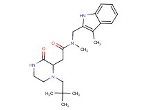 2-[1-(2,2-dimethylpropyl)-3-oxo-2-piperazinyl]-N-methyl-N-[(3-methyl-1H-indol-2-yl)methyl]acetamide