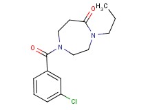 1-(3-chlorobenzoyl)-4-propyl-1,4-diazepan-5-one