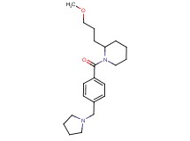 2-(3-methoxypropyl)-1-[4-(1-pyrrolidinylmethyl)benzoyl]piperidine