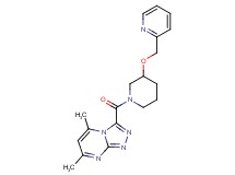 5,7-dimethyl-3-{[3-(pyridin-2-ylmethoxy)piperidin-1-yl]carbonyl}[1,2,4]triazolo[4,3-a]pyrimidine