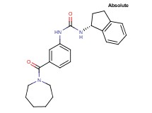 N-[3-(azepan-1-ylcarbonyl)phenyl]-N'-[(1R)-2,3-dihydro-1H-inden-1-yl]urea