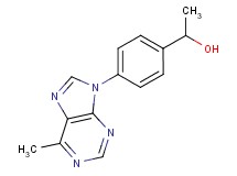 1-[4-(6-methyl-9H-purin-9-yl)phenyl]ethanol