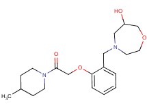 4-{2-[2-(4-methylpiperidin-1-yl)-2-oxoethoxy]benzyl}-1,4-oxazepan-6-ol