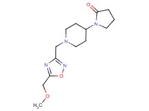 1-(1-{[5-(methoxymethyl)-1,2,4-oxadiazol-3-yl]methyl}piperidin-4-yl)pyrrolidin-2-one