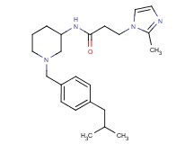 N-[1-(4-isobutylbenzyl)-3-piperidinyl]-3-(2-methyl-1H-imidazol-1-yl)propanamide