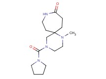 1-methyl-4-(pyrrolidin-1-ylcarbonyl)-1,4,9-triazaspiro[5.6]dodecan-10-one