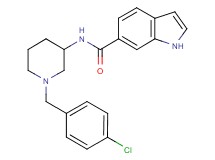 N-[1-(4-chlorobenzyl)-3-piperidinyl]-1H-indole-6-carboxamide
