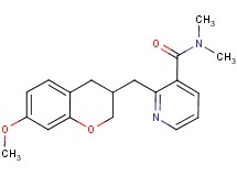 2-[(7-methoxy-3,4-dihydro-2H-chromen-3-yl)methyl]-N,N-dimethylnicotinamide