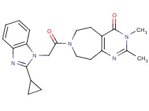 7-[(2-cyclopropyl-1H-benzimidazol-1-yl)acetyl]-2,3-dimethyl-3,5,6,7,8,9-hexahydro-4H-pyrimido[4,5-d]azepin-4-one