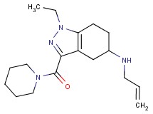 N-allyl-1-ethyl-3-(1-piperidinylcarbonyl)-4,5,6,7-tetrahydro-1H-indazol-5-amine
