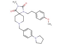 1-[2-(4-methoxyphenyl)ethyl]-3-methyl-8-[4-(1-pyrrolidinyl)benzyl]-1,3,8-triazaspiro[4.5]decane-2,4-dione