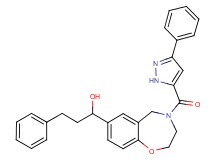 3-phenyl-1-{4-[(3-phenyl-1H-pyrazol-5-yl)carbonyl]-2,3,4,5-tetrahydro-1,4-benzoxazepin-7-yl}-1-propanol