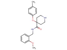 N-(2-methoxybenzyl)-4-(4-methylphenoxy)-4-piperidinecarboxamide hydrochloride