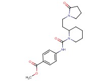 methyl 4-[({2-[2-(2-oxo-1-pyrrolidinyl)ethyl]-1-piperidinyl}carbonyl)amino]benzoate