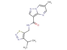 N-[(4-isopropyl-1,2,3-thiadiazol-5-yl)methyl]-6-methylpyrazolo[1,5-a]pyrimidine-3-carboxamide