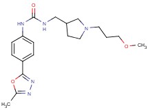 N-{[1-(3-methoxypropyl)pyrrolidin-3-yl]methyl}-N'-[4-(5-methyl-1,3,4-oxadiazol-2-yl)phenyl]urea